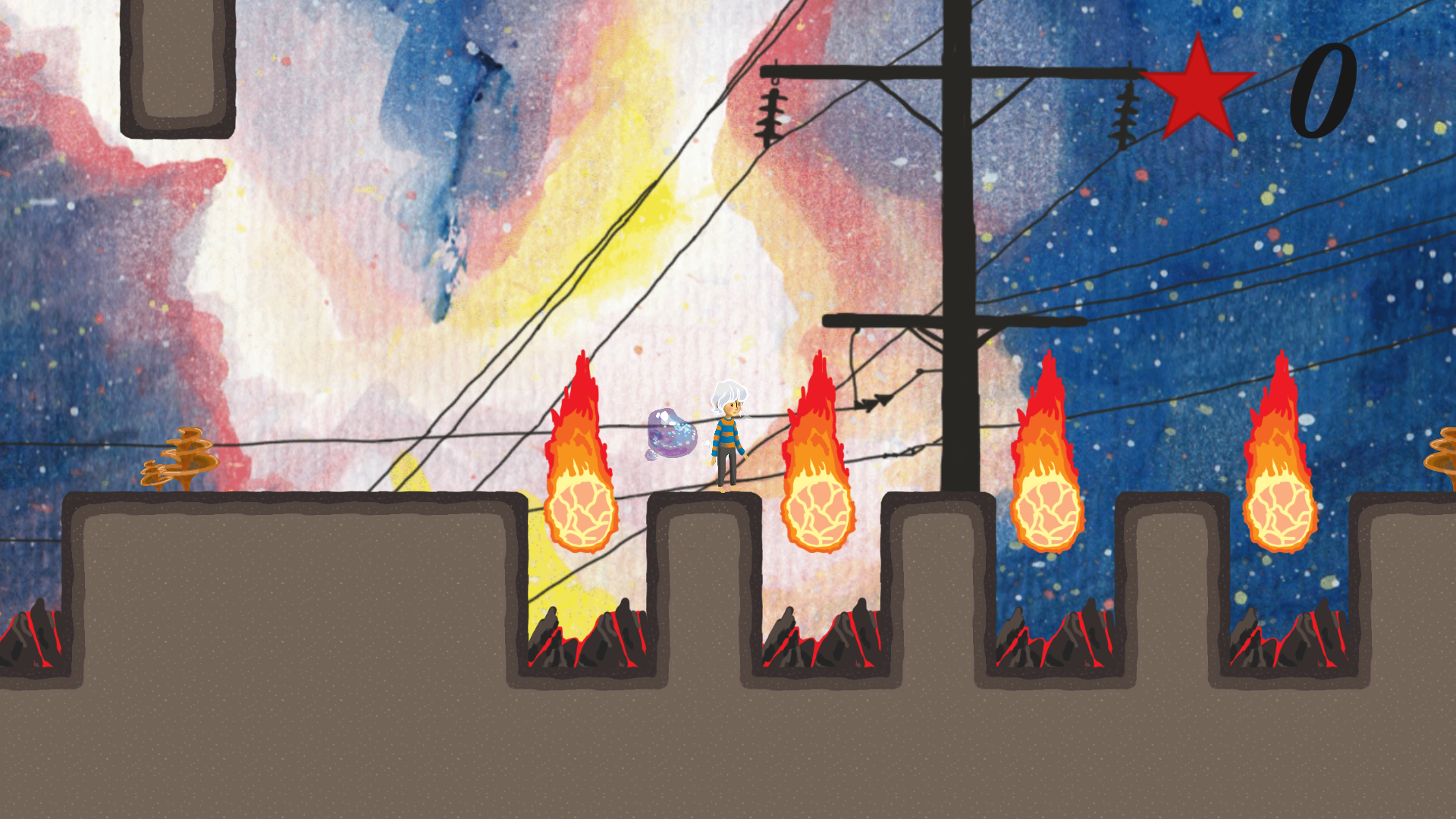 Every platformer needs a fire level Screenshot